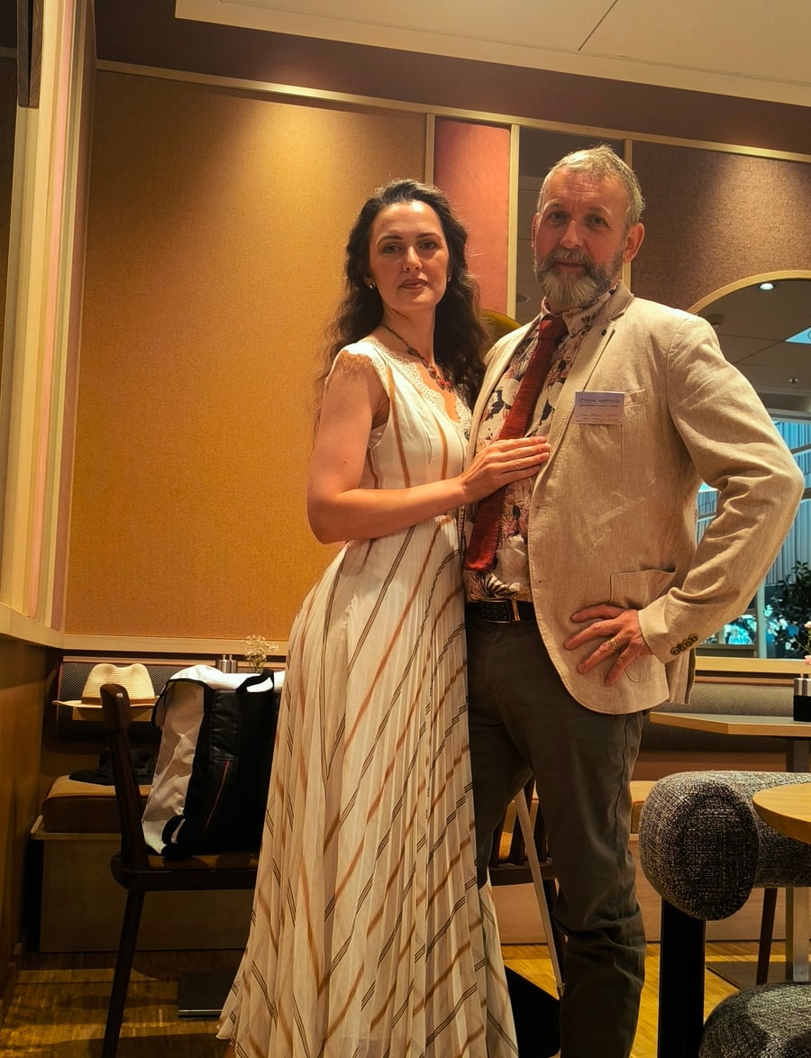 Cristina and Ralf together at a couples' convention